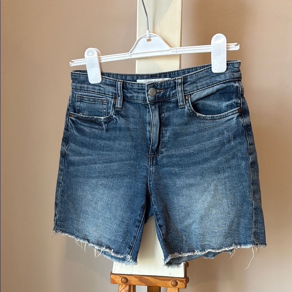 Joe's Jeans Blue Jean Shorts Raw Hem Casual